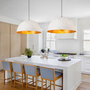 Modern Hanging Oversized Dome Pendant