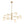 8-Light Branch Linear Frosted White Glass Tiered Chandelier