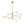 8-Light Branch Linear Frosted White Glass Tiered Chandelier