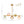 Multi‑Color 5-Light Hammered Glass Bubble Linear Pendant