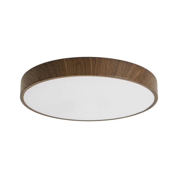 Nordic Faux Wood Grain 5CCT Dimmable LED Round Flush Mount
