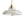 Retro 1-Light Dome Ribbed Glass Saucer Pendant