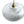 Retro 1-Light Dome Ribbed Glass Saucer Pendant