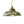 Retro 1-Light Dome Ribbed Glass Saucer Pendant