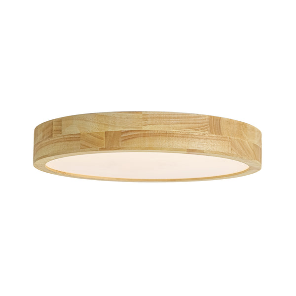 Scandinavia Wooden 5CCT Dimmable LED Round Flush Mount