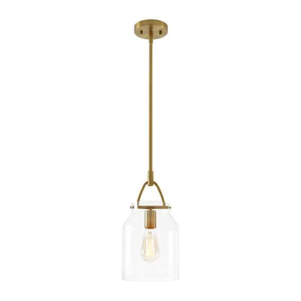 Scandinavia 1-Light Barrel Glass Hanging Kitchen Pendant