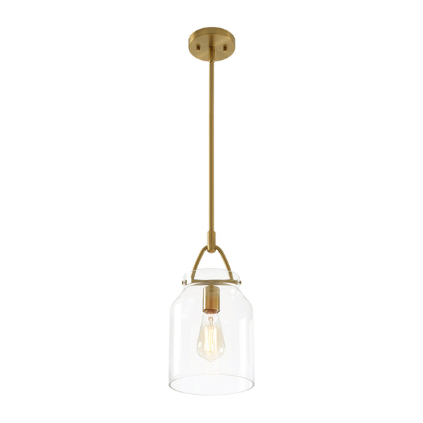 Scandinavia 1-Light Barrel Glass Hanging Kitchen Pendant