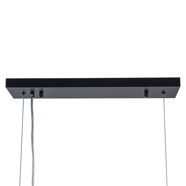 Sculptural 8-Light Staggered Gradient Glass Island Chandelier