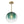 Sculptural Gradient Tinted Glass Globe Single Pendant