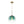 Sculptural Gradient Tinted Glass Globe Single Pendant