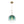 Sculptural Gradient Tinted Glass Globe Single Pendant