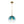 Sculptural Gradient Tinted Glass Globe Single Pendant