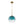 Sculptural Gradient Tinted Glass Globe Single Pendant