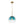 Sculptural Gradient Tinted Glass Globe Single Pendant