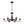 French Country 6-Light Rubbed Bronze Candle-style Semi-flush Chandelier