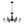 French Country 6-Light Rubbed Bronze Candle-style Semi-flush Chandelier