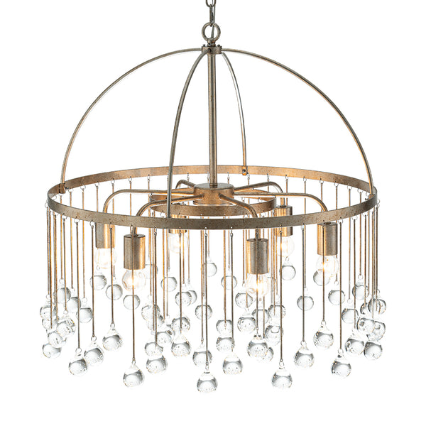 Vintage 6-Light Crystal Water Drop Chandelier