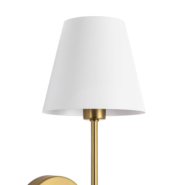 Chandelierias - 1 - Light Contemporary Conical Wall Sconce - Wall Light - Brushed Brass - 1 - Pack