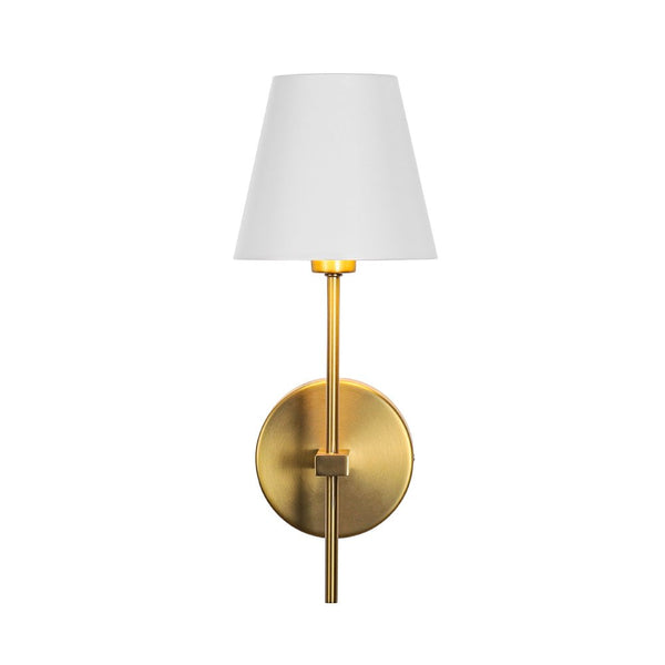 Chandelierias - 1 - Light Contemporary Conical Wall Sconce - Wall Light - Brushed Brass - 1 - Pack