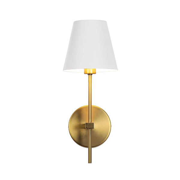 Chandelierias - 1 - Light Contemporary Conical Wall Sconce - Wall Light - Brushed Brass - 1 - Pack