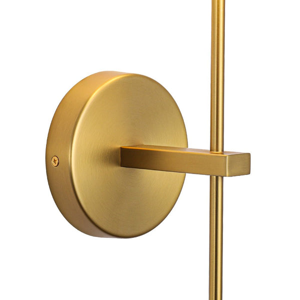 Chandelierias - 1 - Light Contemporary Conical Wall Sconce - Wall Light - Brushed Brass - 1 - Pack