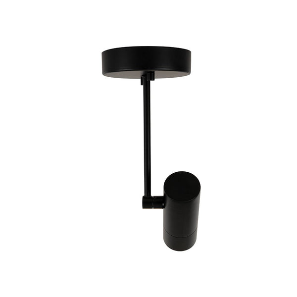 Chandelierias - 1 - Light Dimmable LED Semi - flush Track Lighting Spotlight - Semi Flush - Black - 2 - Pack