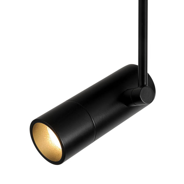 Chandelierias - 1 - Light Dimmable LED Semi - flush Track Lighting Spotlight - Semi Flush - Black - 2 - Pack