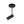 Chandelierias - 1 - Light Dimmable LED Semi - flush Track Lighting Spotlight - Semi Flush - Black - 2 - Pack