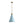 Chandelierias - 1 - Light Lake Blue Long Flared Shade Hanging Pendant - Pendants - Brass & Blue - 2 - Pack