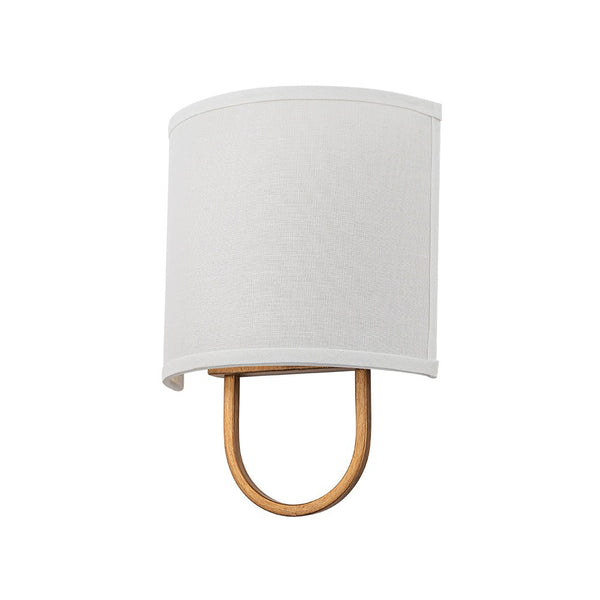 Chandelierias - 1 - Light Minimalist Arch - bridge Shaped Linen Wall Sconce - Wall Light - Oil - rubbed Bronze - 