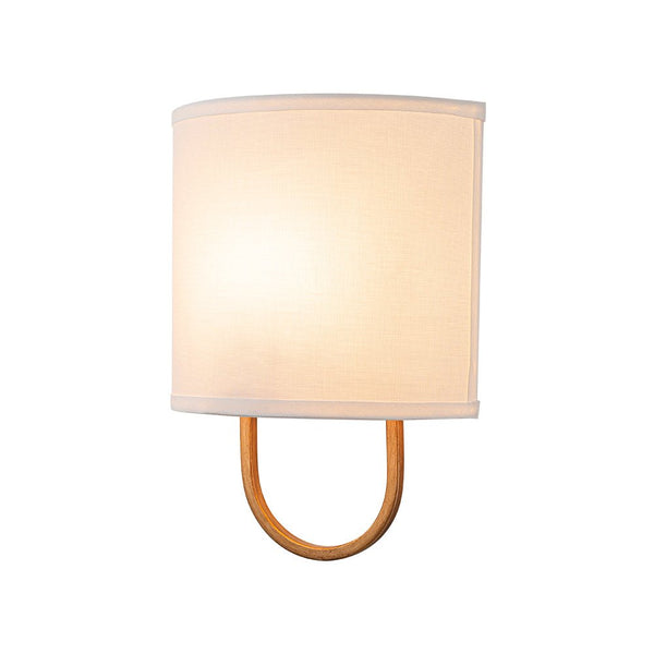 Chandelierias - 1 - Light Minimalist Arch - bridge Shaped Linen Wall Sconce - Wall Light - Oil - rubbed Bronze - 