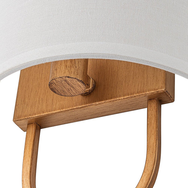 Chandelierias - 1 - Light Minimalist Arch - bridge Shaped Linen Wall Sconce - Wall Light - Oil - rubbed Bronze - 