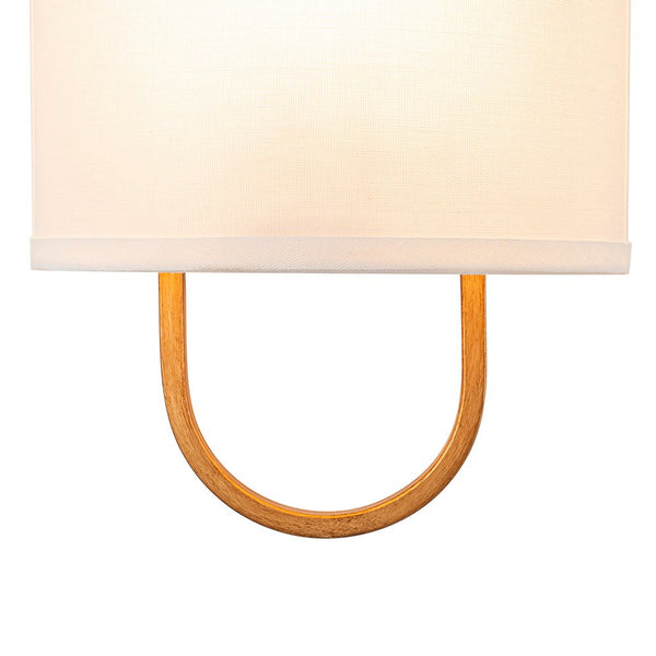 Chandelierias - 1 - Light Minimalist Arch - bridge Shaped Linen Wall Sconce - Wall Light - Oil - rubbed Bronze - 