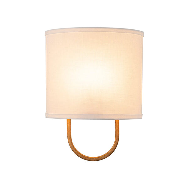 Chandelierias - 1 - Light Minimalist Arch - bridge Shaped Linen Wall Sconce - Wall Light - Oil - rubbed Bronze - 