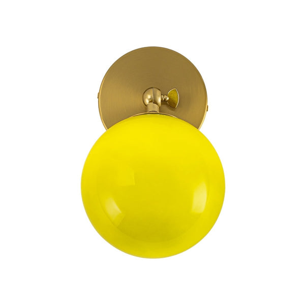 Chandelierias-1-Light Moss Gloss Glass Sphere Semi-flush Mount-Semi Flush-Brass-2-Pack