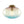 Chandelierias-1-Light Ombre Oval Glass Semi-flush Mount-Semi Flush-Ombre Sunset Ocean-