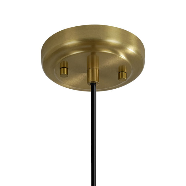 Chandelierias - 1 - Light Oversized Antiqued Brass Single Dome Pendant - Pendant - Medium - 