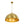 Chandelierias - 1 - Light Oversized Dimmable Metal Dome Pendant - Pendant - Brushed Brass - 15.7in