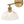Chandelierias - 1 - Light Rotatable Head Ribbed Glass Wall Lamp - Wall Light - Brass - 2 - Pack