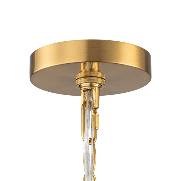 Chandelierias-1-Light Shiny Opal Trapezoid Glass Schoolhouse Pendant-Pendants-Brass-2-Pack