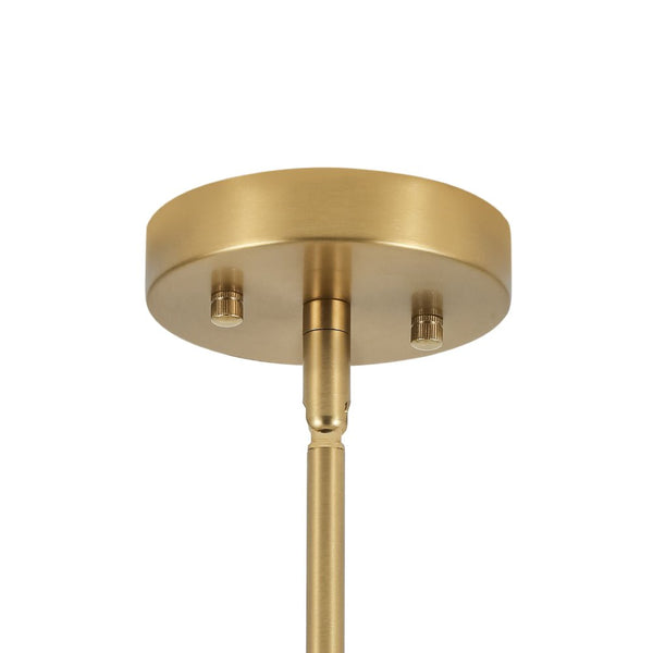 Chandelierias - 10 - Light Dual - Mount Sputnik Dimmable Frosted Glass Chandelier - Chandeliers - Brushed Brass - 