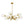 Chandelierias-12-Light Brass Sputnik Clear Dimpled Tulip Glass Tiered Chandelier-Chandeliers-Brass-