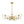Chandelierias-12-Light Brass Sputnik Clear Dimpled Tulip Glass Tiered Chandelier-Chandeliers-Brass-