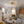 Chandelierias-12-Light Clear Ribbed Bubble Glass Sputnik Semi-flush Mount-Semi Flush-Brass-