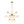 Chandelierias - 12 - Light Frosted Glass Sphere Sputnik Chandelier - Chandeliers - Brass - 
