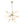Chandelierias - 12 - Light Frosted Glass Sphere Sputnik Chandelier - Chandeliers - Brass - 