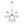 Chandelierias - 12 - Light Frosted Glass Sphere Sputnik Chandelier - Chandeliers - Brass - 