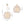 Chandelierias-12-Light Strie Glass Disc Layered Cascade Chandelier-Chandeliers-White Clouds-