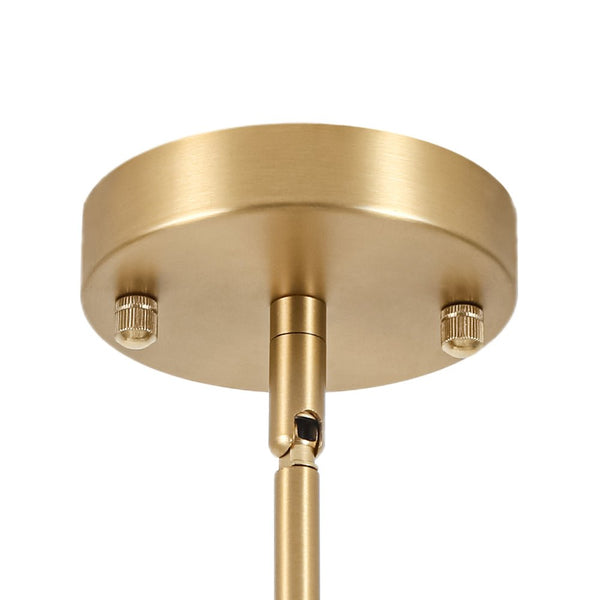 Chandelierias-12-Light Sunburst Frosted Opal Glass Tiered Chandelier-Chandeliers-Brass-