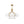 Chandelierias-12-Light Sunburst Frosted Opal Glass Tiered Chandelier-Chandeliers-Brass-